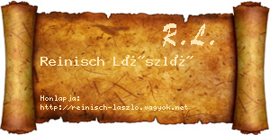 Reinisch László névjegykártya