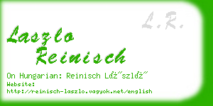 laszlo reinisch business card